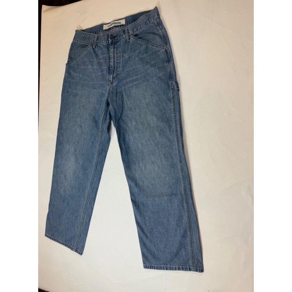 Gap Carpenter Straight Leg Jean Relaxed Multiple Tool Pocket Sz 34x30 (bin HH81)